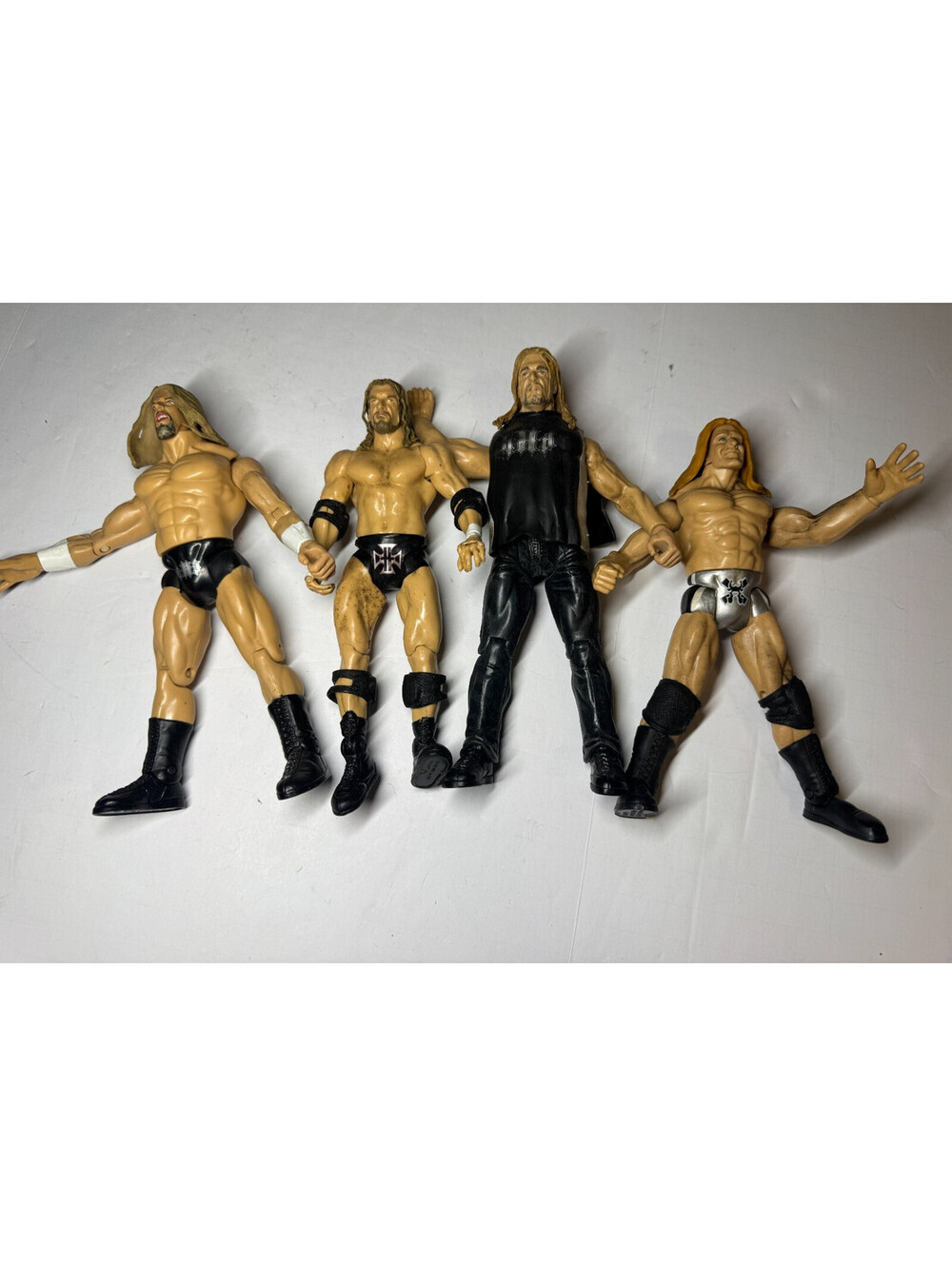 WWE DX Triple H Action Figure Lot of 4 Wrestling Figures